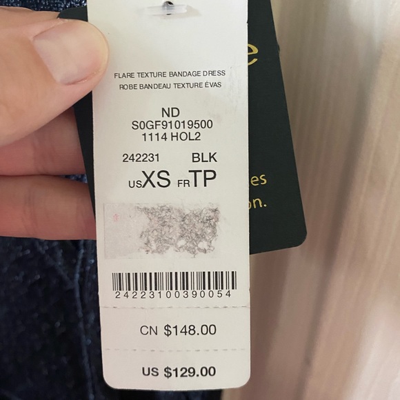 Black BEBE Cocktail Dress - Picture 3 of 4